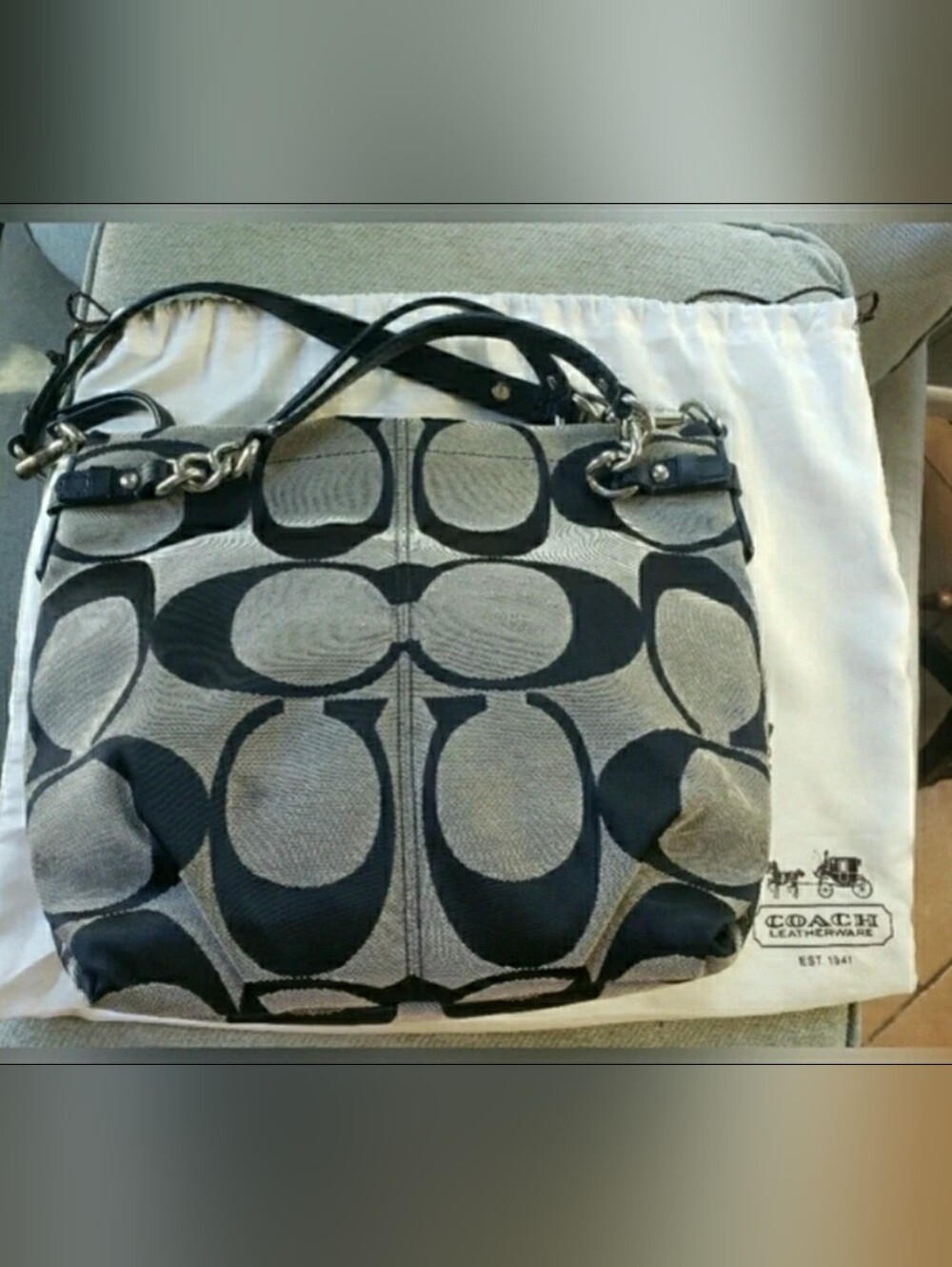 Coach signature slouch bag